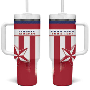 Custom Liberia Football Tumbler With Handle Sporty Style
