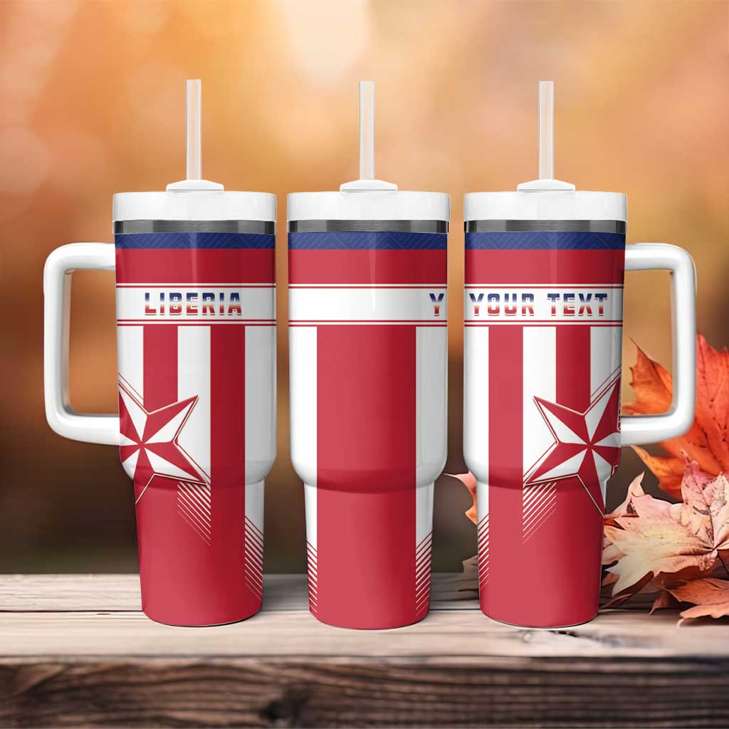 Custom Liberia Football Tumbler With Handle Sporty Style
