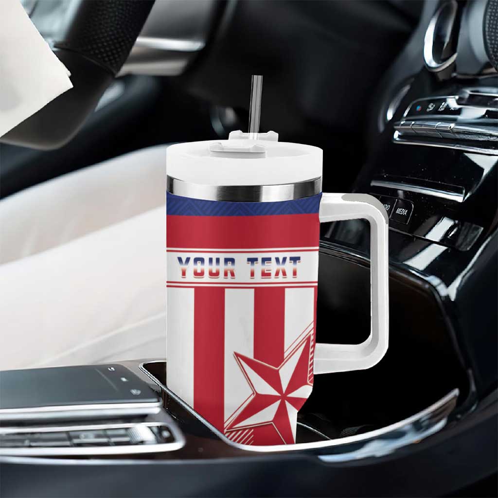 Custom Liberia Football Tumbler With Handle Sporty Style