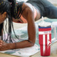Custom Liberia Football Tumbler With Handle Sporty Style