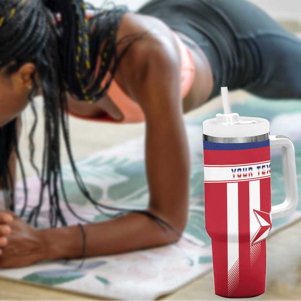 Custom Liberia Football Tumbler With Handle Sporty Style