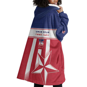 Custom Liberia Football Wearable Blanket Hoodie Sporty Style