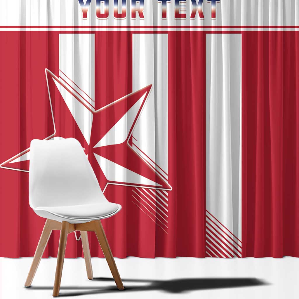 Custom Liberia Football Window Curtain Sporty Style