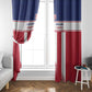 Custom Liberia Football Window Curtain Sporty Style