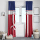 Custom Liberia Football Window Curtain Sporty Style