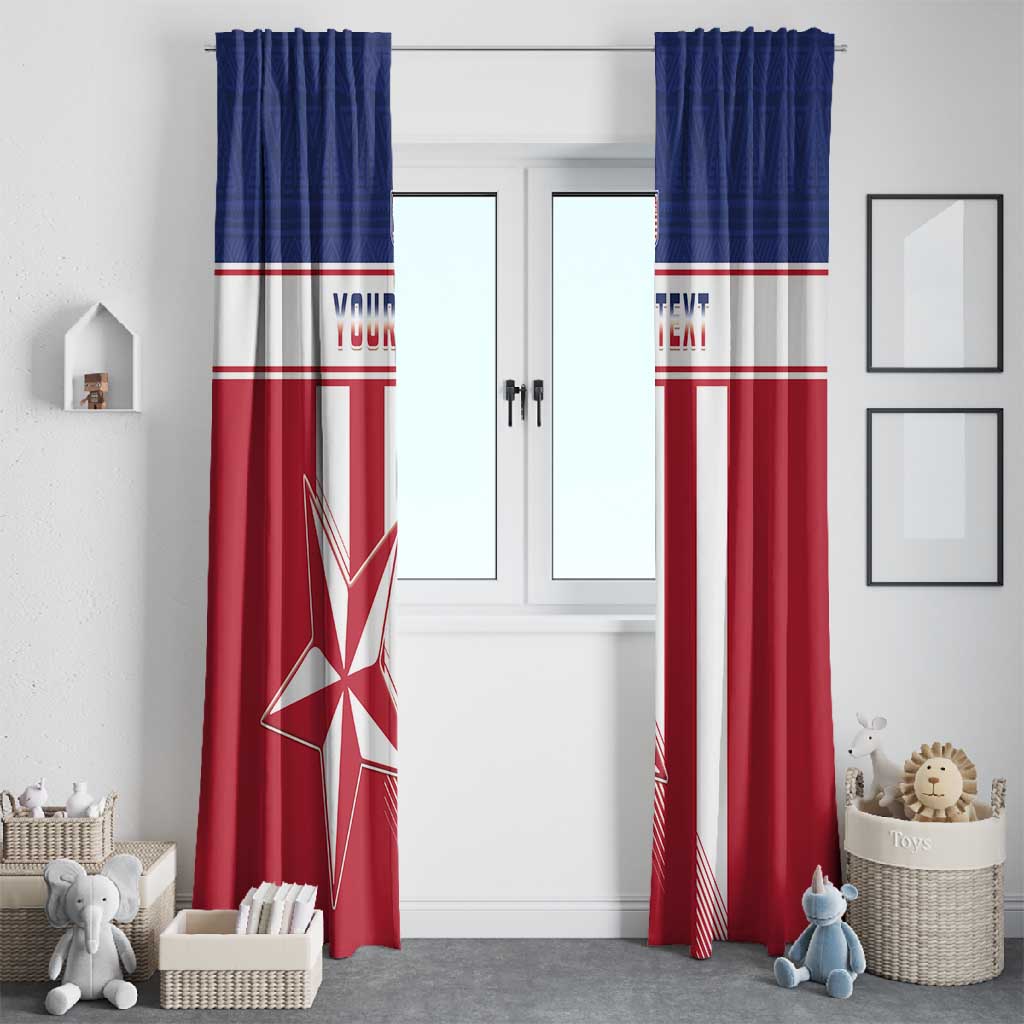 Custom Liberia Football Window Curtain Sporty Style