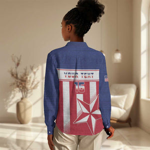 Custom Liberia Football Women Casual Shirt Sporty Style LT15
