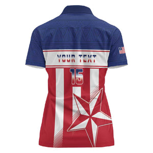 Custom Liberia Football Women Polo Shirt Sporty Style