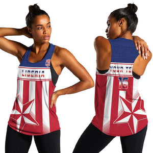 Custom Liberia Football Women Racerback Tank Sporty Style