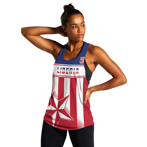 Custom Liberia Football Women Racerback Tank Sporty Style