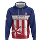 Custom Liberia Football Zip Hoodie Sporty Style