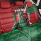 Personalised Athletics Kenya Back Car Seat Cover Kente Pattern
