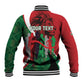 Personalised Athletics Kenya Baseball Jacket Kente Pattern