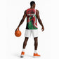Personalised Athletics Kenya Basketball Jersey Kente Pattern - African Pride