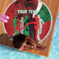 Personalised Athletics Kenya Beach Blanket Kente Pattern