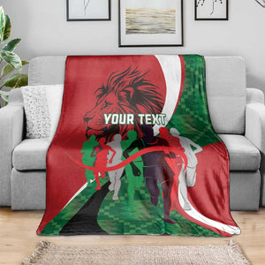 Personalised Athletics Kenya Blanket Kente Pattern