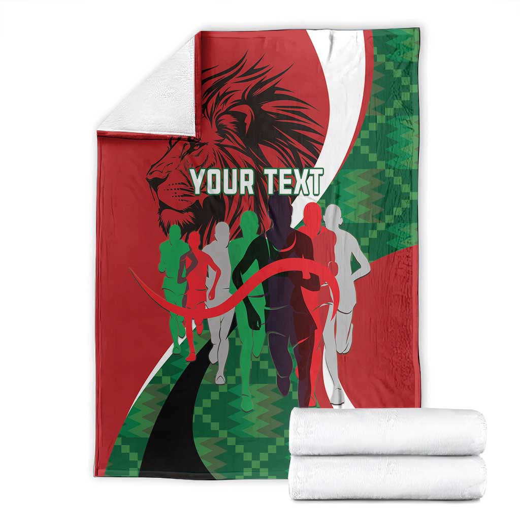 Personalised Athletics Kenya Blanket Kente Pattern
