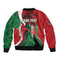 Personalised Athletics Kenya Bomber Jacket Kente Pattern