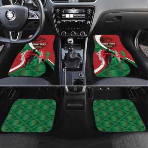 Personalised Athletics Kenya Car Mats Kente Pattern