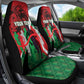 Personalised Athletics Kenya Car Seat Cover Kente Pattern