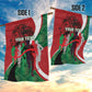Personalised Athletics Kenya Garden Flag Kente Pattern