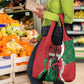 Personalised Athletics Kenya Grocery Bag Kente Pattern