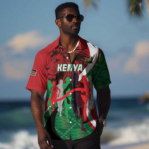 Personalised Athletics Kenya Hawaiian Shirt Kente Pattern