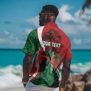 Personalised Athletics Kenya Hawaiian Shirt Kente Pattern