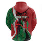Personalised Athletics Kenya Hoodie Kente Pattern