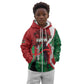 Personalised Athletics Kenya Kid Hoodie Kente Pattern