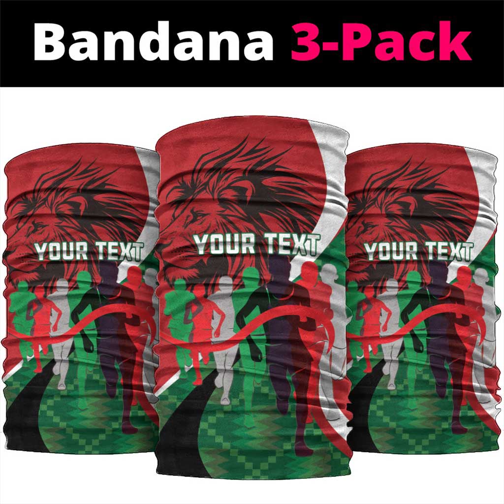 Personalised Athletics Kenya Neck Gaiter Kente Pattern LT15