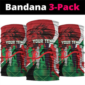 Personalised Athletics Kenya Neck Gaiter Kente Pattern LT15