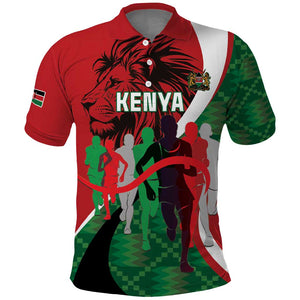Personalised Athletics Kenya Polo Shirt Kente Pattern