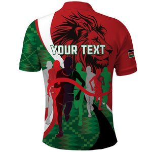 Personalised Athletics Kenya Polo Shirt Kente Pattern