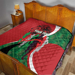 Personalised Athletics Kenya Quilt Kente Pattern