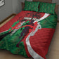 Personalised Athletics Kenya Quilt Bed Set Kente Pattern