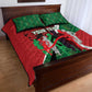 Personalised Athletics Kenya Quilt Bed Set Kente Pattern