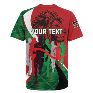 Personalised Athletics Kenya Rugby Jersey Kente Pattern