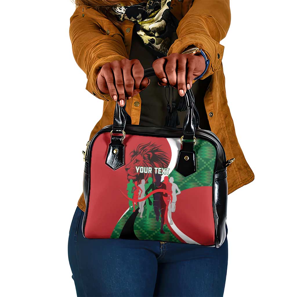 Personalised Athletics Kenya Shoulder Handbag Kente Pattern