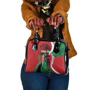 Personalised Athletics Kenya Shoulder Handbag Kente Pattern