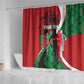 Personalised Athletics Kenya Shower Curtain Kente Pattern