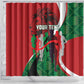 Personalised Athletics Kenya Shower Curtain Kente Pattern