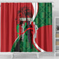 Personalised Athletics Kenya Shower Curtain Kente Pattern