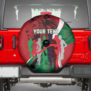 Personalised Athletics Kenya Spare Tire Cover Kente Pattern