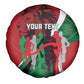 Personalised Athletics Kenya Spare Tire Cover Kente Pattern