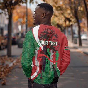 Personalised Athletics Kenya Sweatshirt Kente Pattern