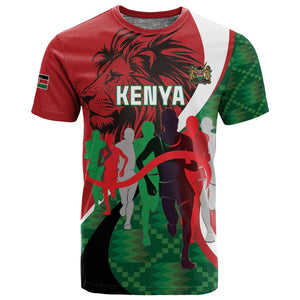 Personalised Athletics Kenya T shirt Kente Pattern