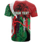 Personalised Athletics Kenya T shirt Kente Pattern