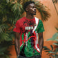 Personalised Athletics Kenya T shirt Kente Pattern