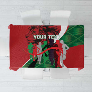 Personalised Athletics Kenya Tablecloth Kente Pattern
